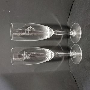 Pair Of Westport 2000 Champagne Flutes